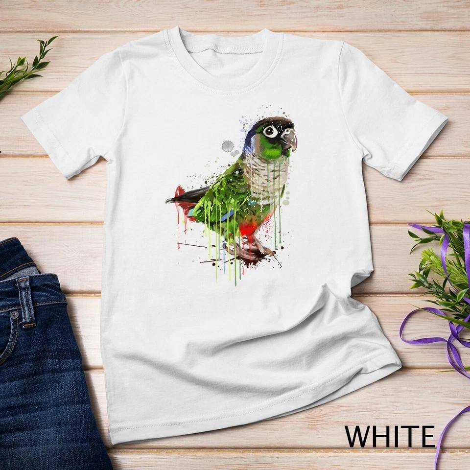 Green Cheek Conure Hoodie, Cute Conure Parrot Unisex T-shirt 8 S