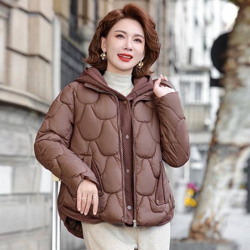 Winter Hooded Warm New Wide Too Temperament Thickened Women's Cotton-padded Coat