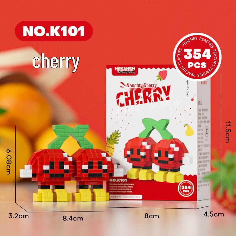

Meikensim Micro-Particle Interlocking Building Blocks - Summer Fruit Party Series (K98-109)