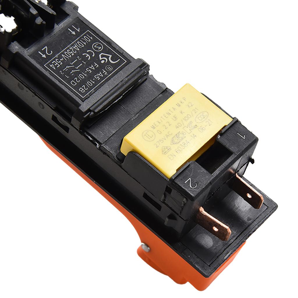 127*31mm Avtrekkerbryter 2 stk/sett Svart For Vinkelsliper