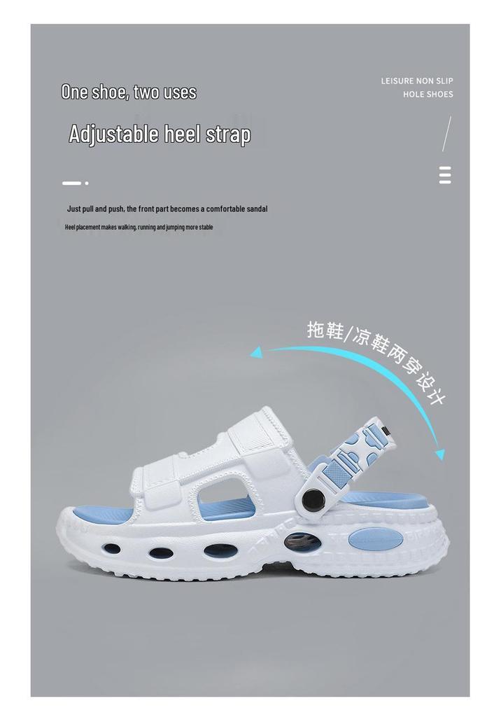 Men's Summer Thick Sole Non-Slip Sports Sandals: Breathable, Wear-Resistant, Cloud-Like Comfort for Outdoor Use
