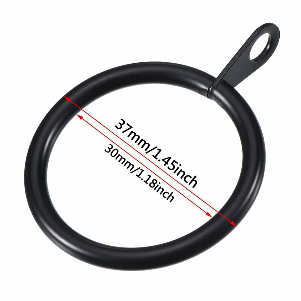 Metal Curtain Rings Hanging Hooks for Curtains Rods Pole Voile Heavy Duty Rings 6/12/24/48/60/84/96PCS Curtains Holder Hooks