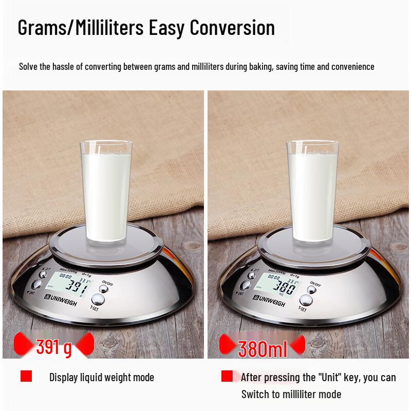 MiLing 5kg/1g Digital Kitchen Scale with Detachable Tray (CN version)
