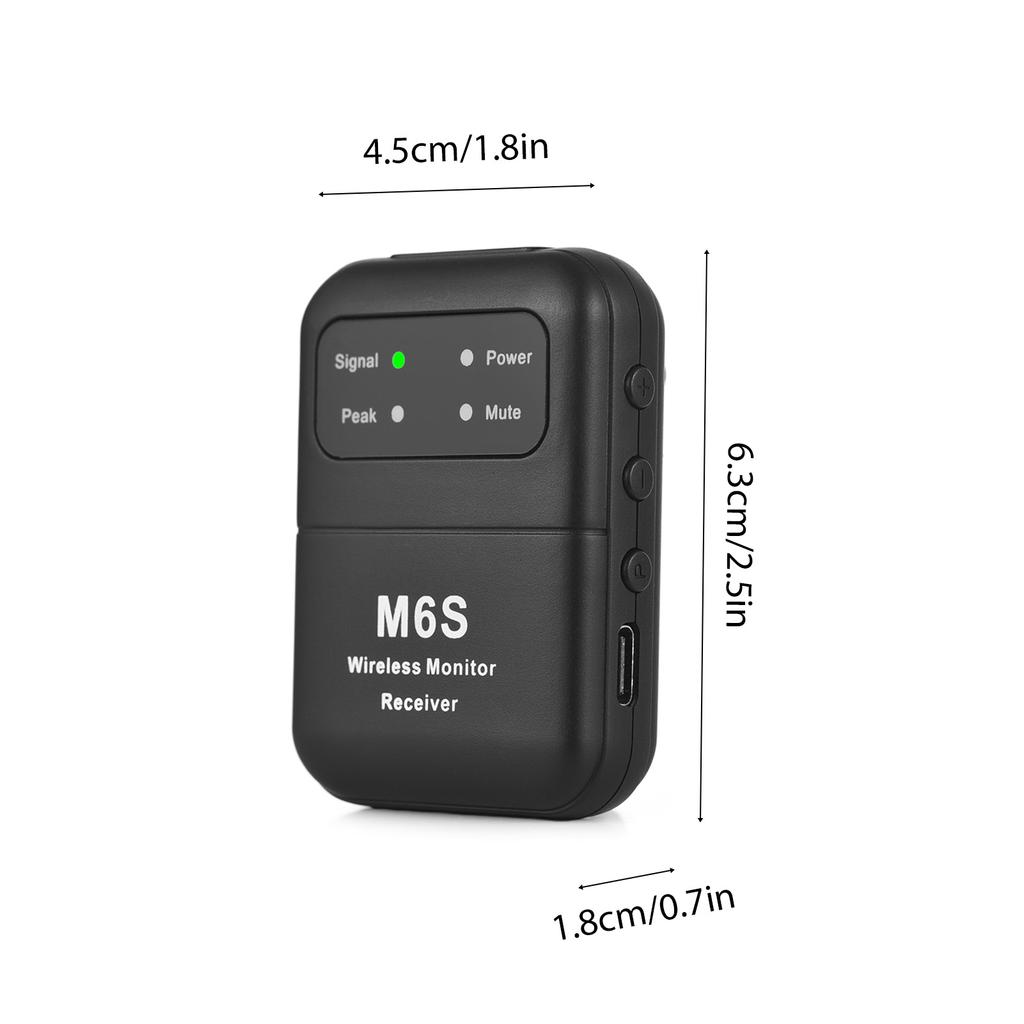 2,4 GHz bezdrátový sluchátkový monitorovací přijímač Dobíjecí přijímač bezdrátového systému pro sluchátkový monitor