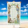 Quick Dry Beach Towel Peter Rabbit Pattern, Lightweight Absorbent Towel for Pool Beach Vacation Use