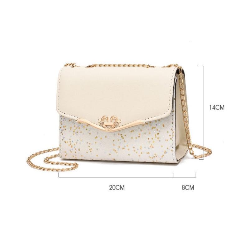 Korean Version Women'S Crossbody Bag Sequin Chain Shoulder Bag Mobile Phone Bag