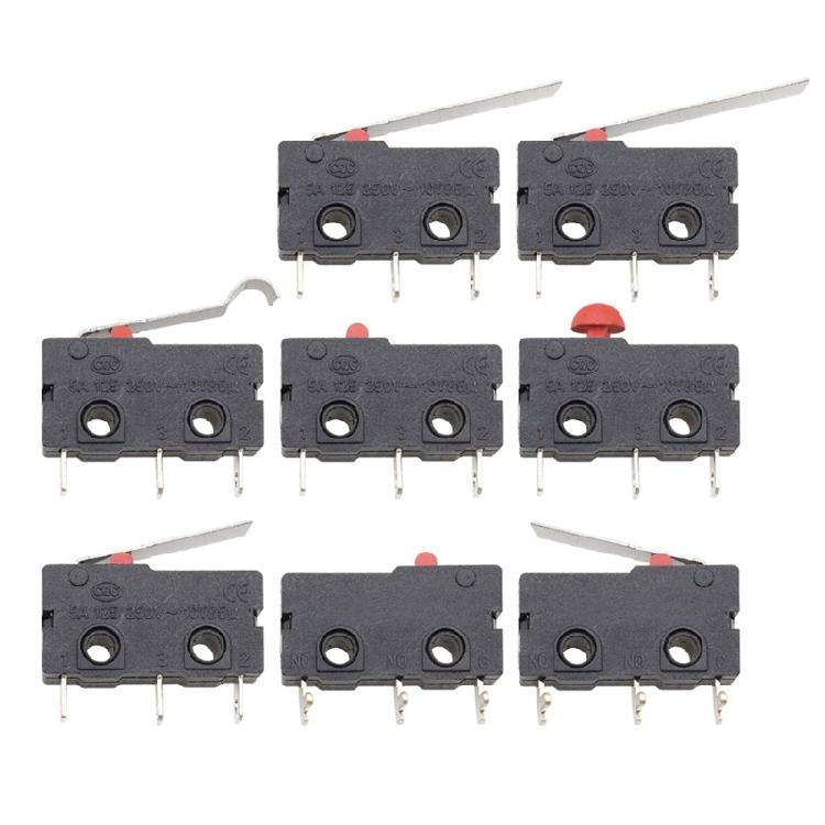 Gehäuse schwarz Mikroschalter-Baugruppe, KW11 KW12 Taster-Steuereinheit mit Metallkontakten und Beschriftungskörper