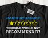 Unisex Funny Amines Intolerance T-Shirt & Histamine Intolerant Gifts