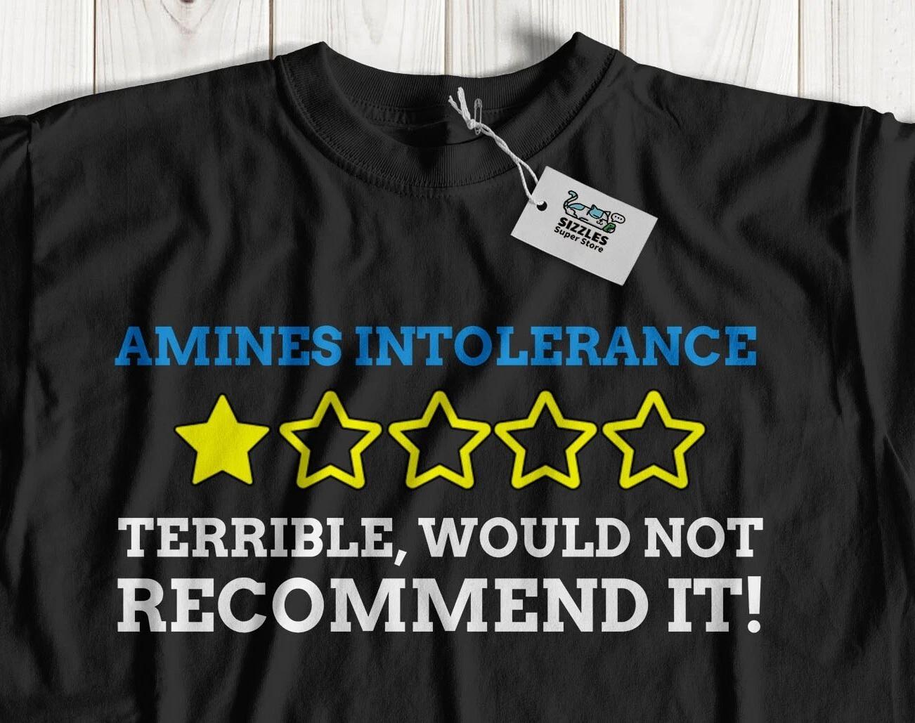 

Unisex Funny Amines Intolerance T-Shirt & Histamine Intolerant Gifts 2XL