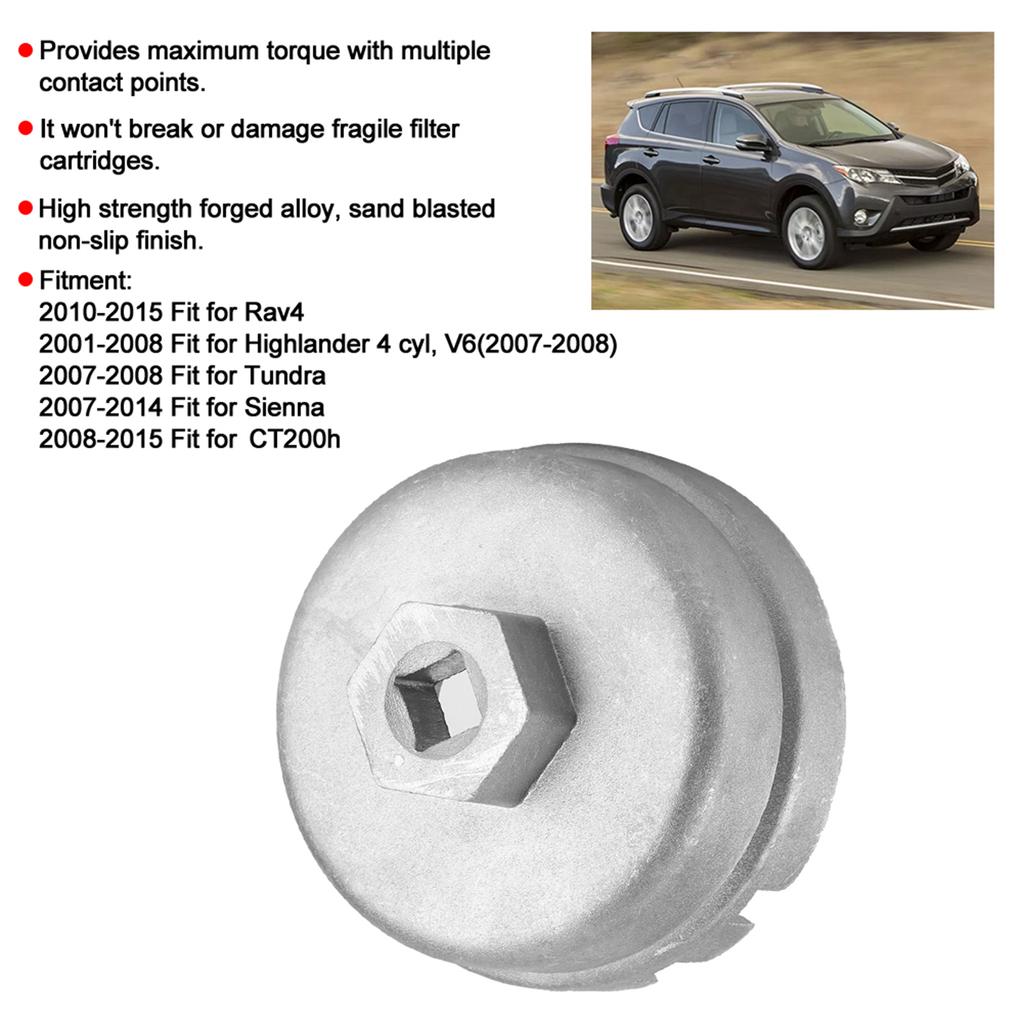 Aluminum Alloy Oil Filter Cup Wrench Housing Tool Fit for   Rav4HighlanderSienna