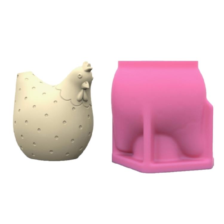 

Художня фігурка курки Силіконова форма Красива курка з пір ям Силіконова форма для художніх проектів та декору 1