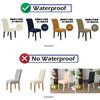 Waterproof Elastic Jacquard Chair Cover for Dining Room Chair Covers for Chairs Kitchen Wedding Hotel Banquet Protector Seat