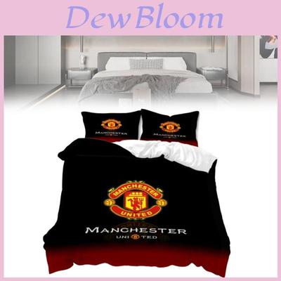 Manchester United Bettwäscheset Aus Weichem Polyesterstoff Für Das Schlafzimmer Von Fans