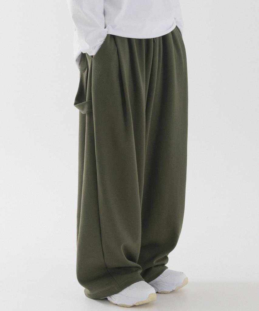 PIANER Carpenter Wide Sweatpants (Khaki)