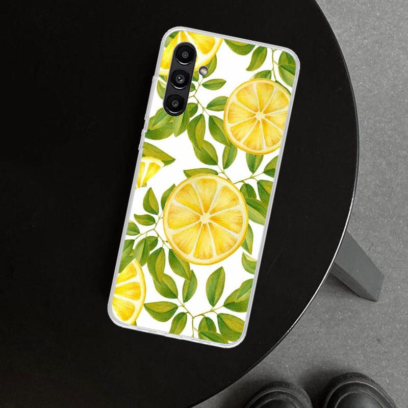Summer Fruits Lemon Phone Case Cover for Samsung Galaxy A17 A16 A26 A36 A56 A57 A37 A15 A25 A35 A55 A14 A24 A34 A54 A13 A23 A33