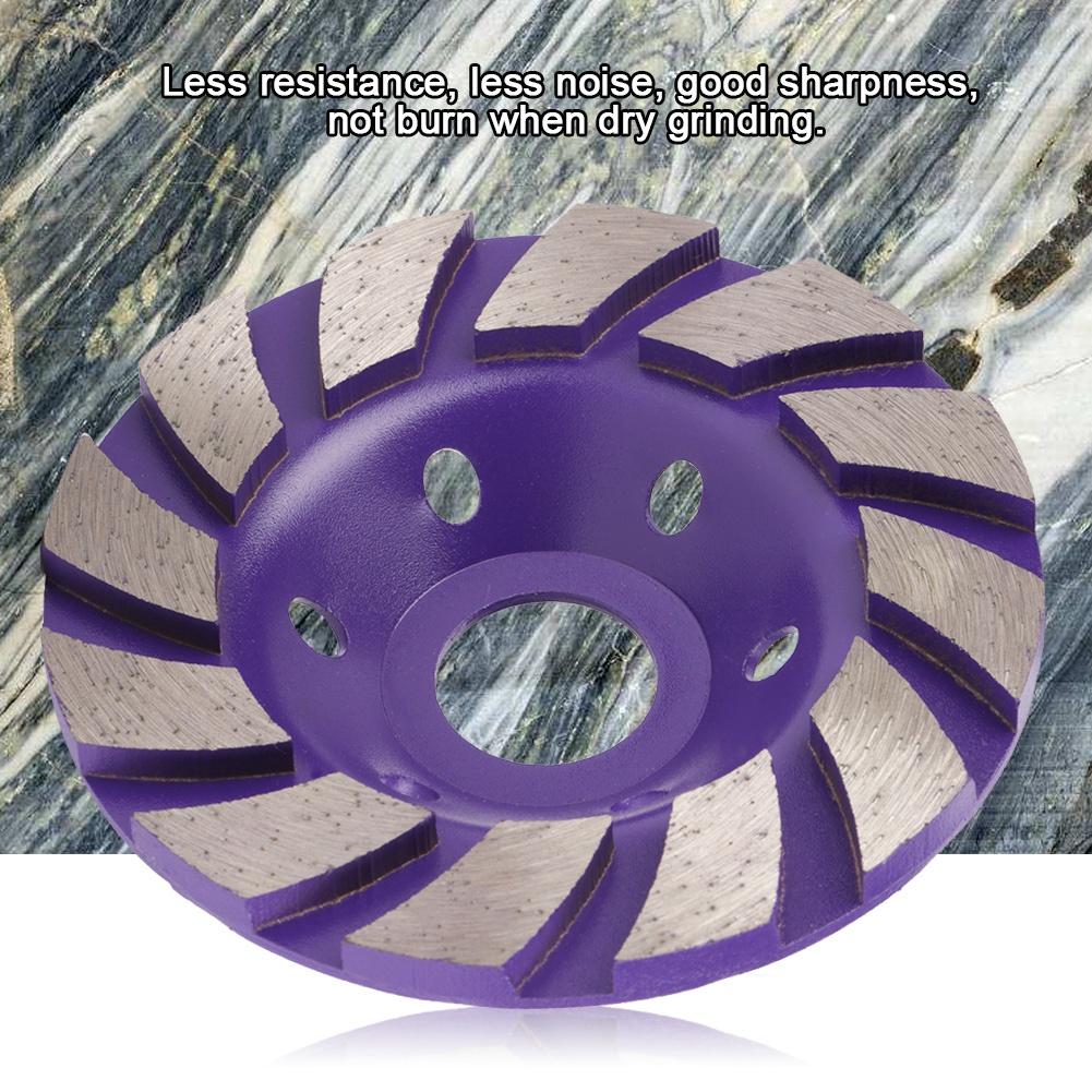 100mm*5mm Diamond Segment Grinding Wheel Disc 6 Holes For Marble Concrete Stone