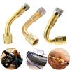 2Pc Miexd 45/90/135 Degree Air Tyre Valves For Truck Motorcycle Cycling Accessories Adapter Car Valve Extension Stem Brass