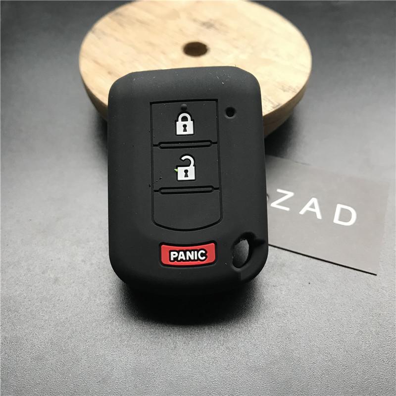 

ZAD 3button key silicone rubber car key case cover set for Mitsubishi Mirage asx lancer 10 outlander colt LANCER Grandis Pajero
