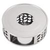 Stainless Steel Teapot Heater Hollow Design Ventilation Hole Teapot Warmer Brushed Finish Silver Tea Warmer Tea Heating