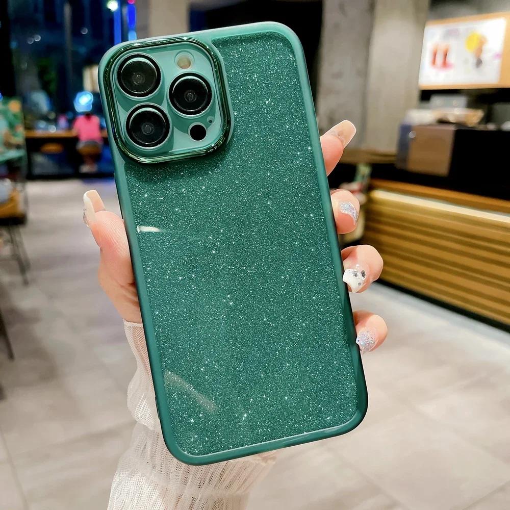 ITel P40 S23 Plus Spark 20 C GO 2024 Glitter Telefondeksel for Infinix Hot 40 Zero 30 Smart 8 7 Siery Skinnende Beskytt Kameradeksel