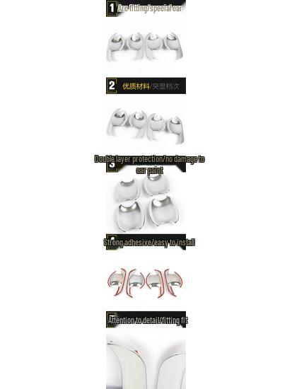 IX35 Türschalenabdeckung & Galvanisierter Griff Kratzschutzfolie Zubehör