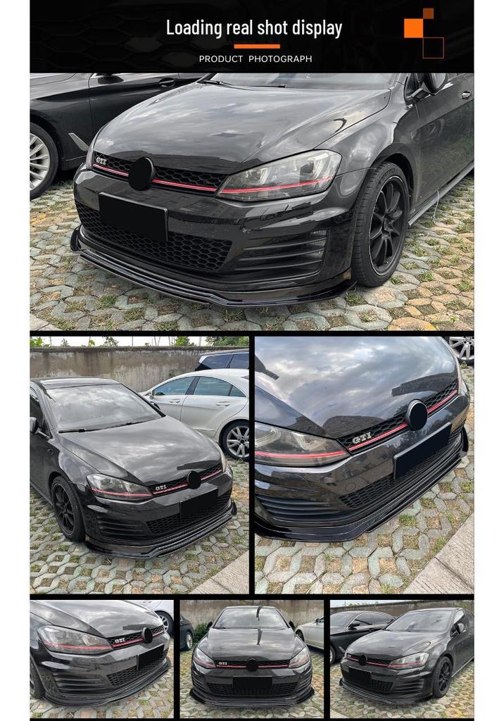 Compatible with Volkswagen Golf MK7 GTI TCR Front Lip Spoiler Deflector Modification