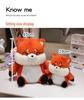 Cute Lying Fox Plush Toy Pillow - Birthday Gift