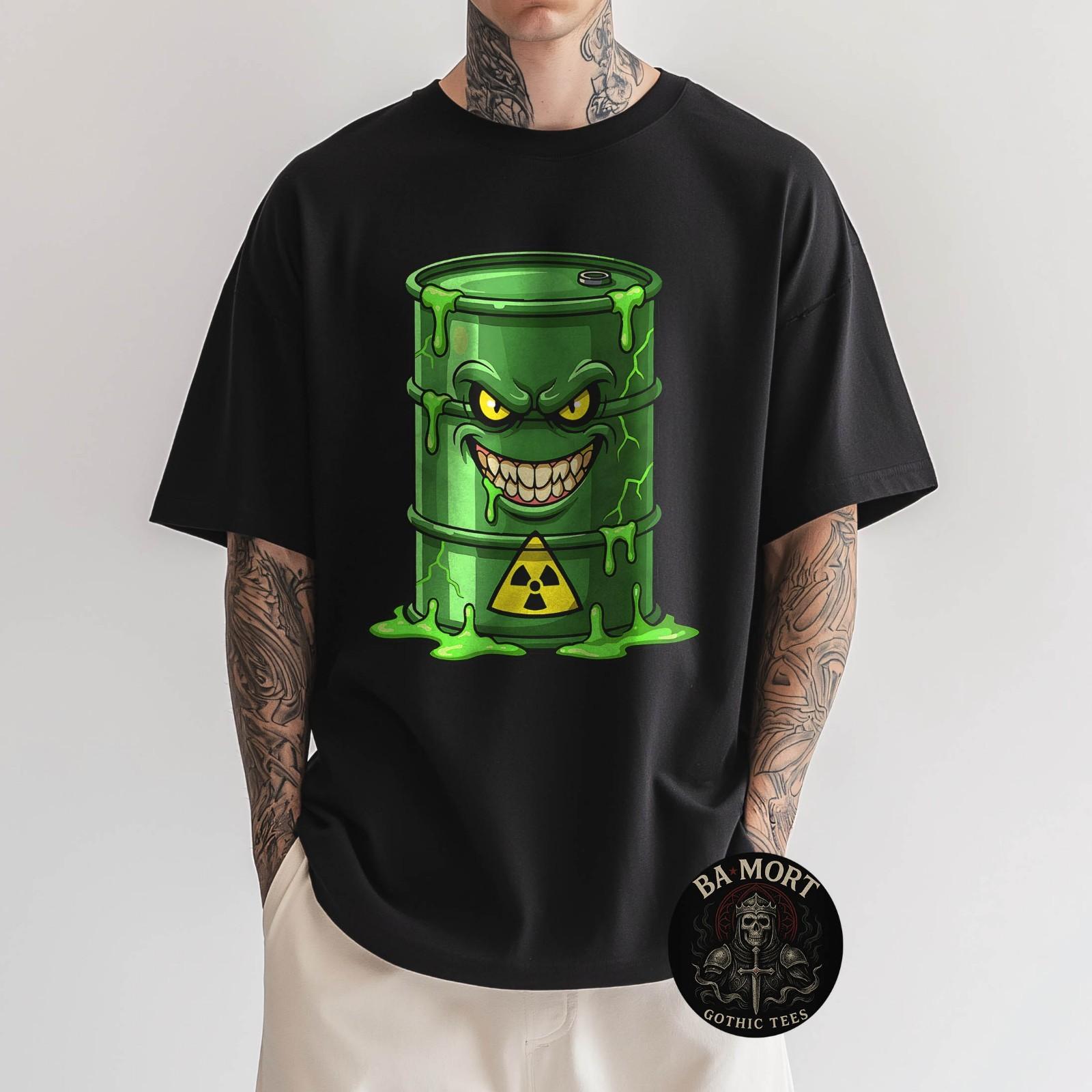 Evil Radioactive Toxic Barrel Nuclear Waste Slime T-Shirt S разноцветный
