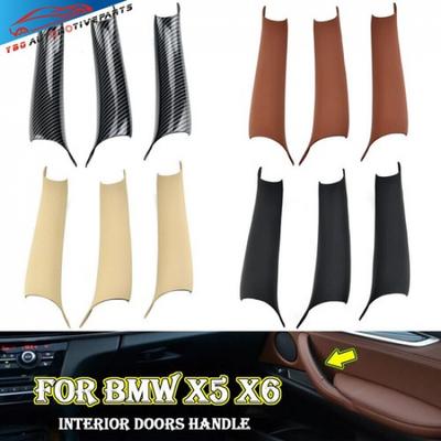 Interior Inner Door Pull Handle Cover For BMW X5 X6 F15 F16 F85 F86 2015 - 2018