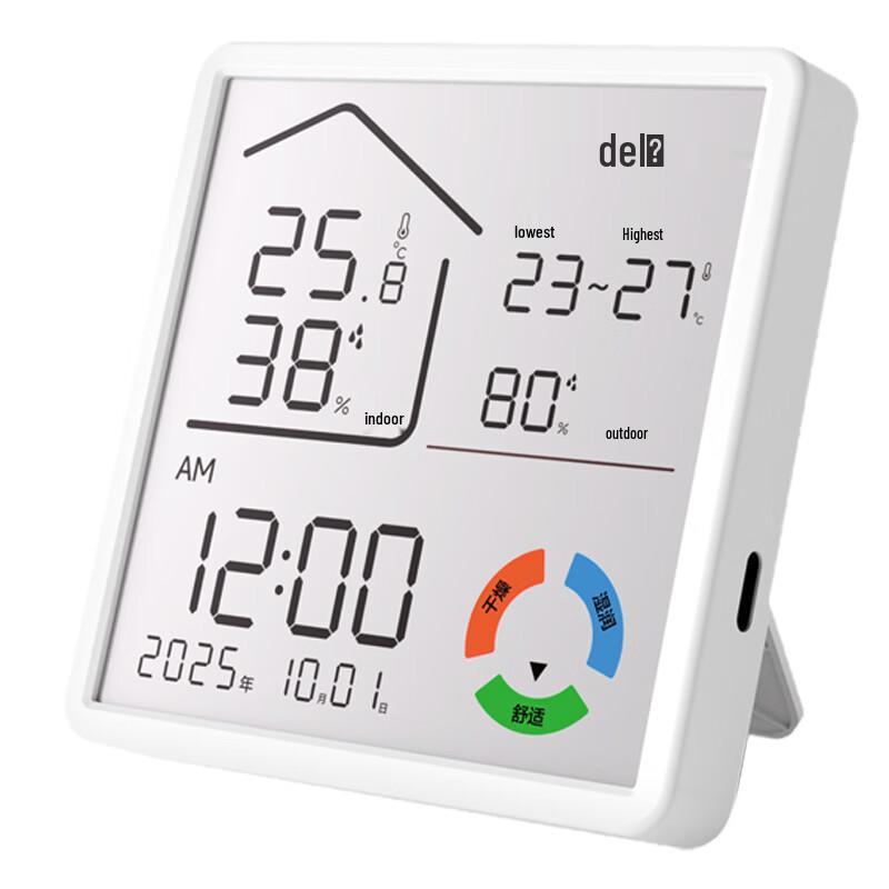 Deli WiFi Smart Temperature and Humidity Monitor
