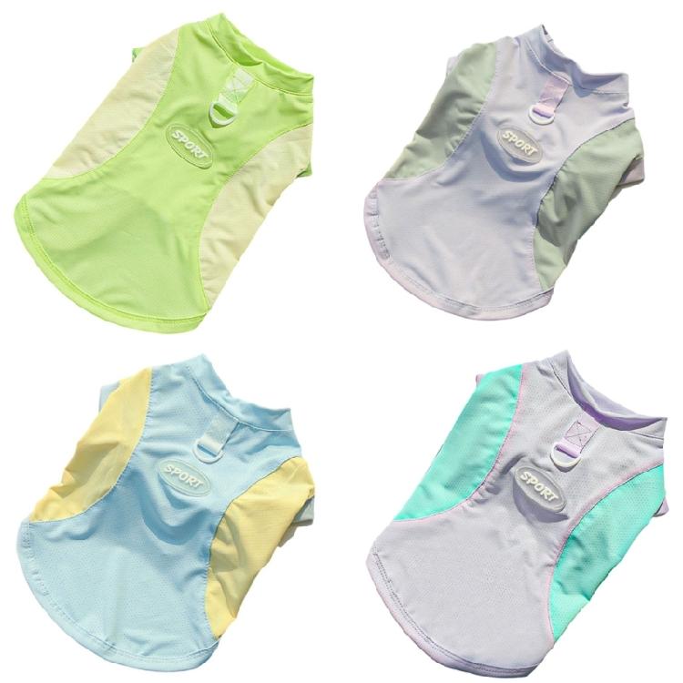 Cooling Pet Vest For Dog Cats Breathable Polyester Loose Fit Pet Clothing for Pet Outdoor Activity All Breeds Wear