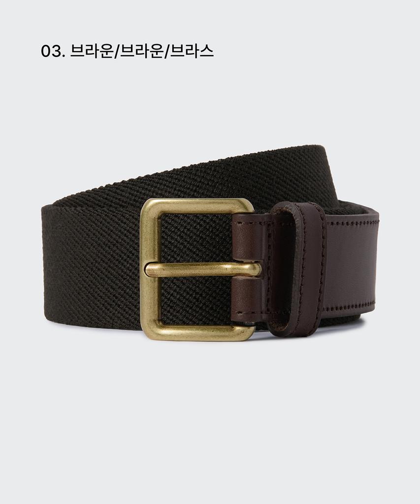 MUSINSA STANDARD Elastic Webbing Club Belt_35Mm