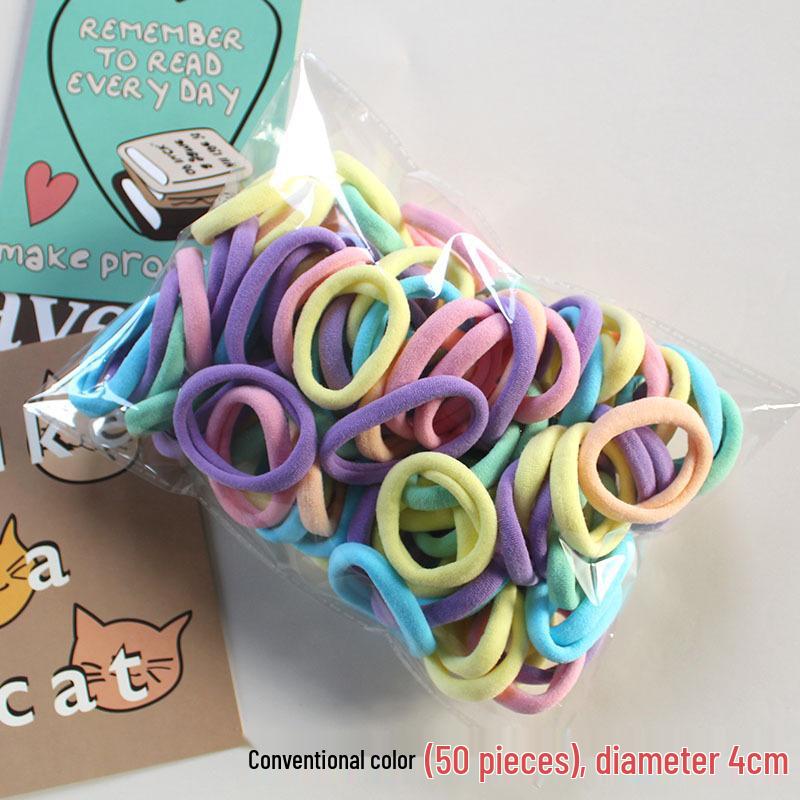 Korean Style High Elasticity Hair Ties - Gentle, No-Damage Rubber Bands for Women