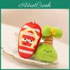 Chaveiro de Pelúcia de Fruta Tartaruga e Coco para Decoração de Mochila