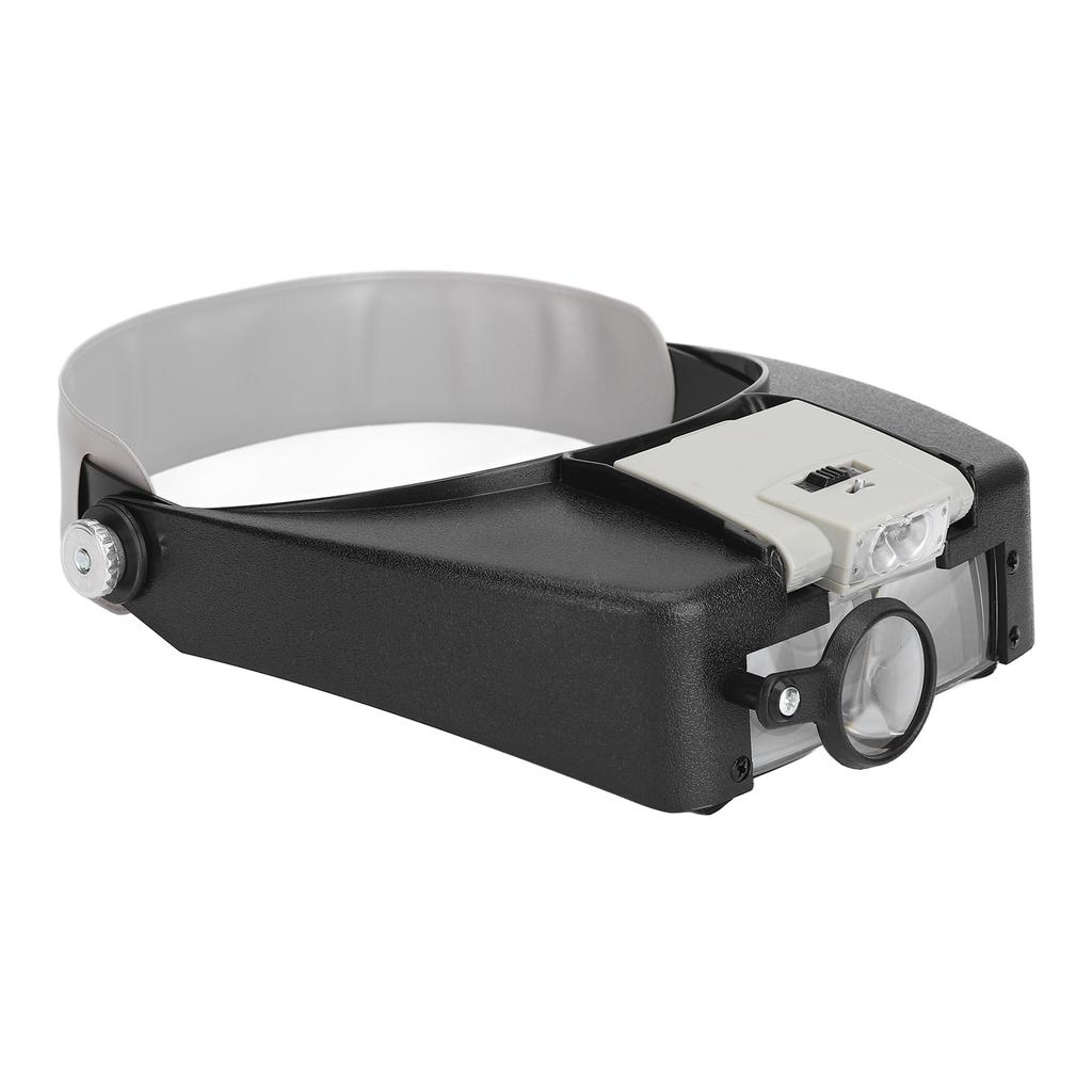 Headband Magnifier Glasses 1.5X 3X 8.5X 10X Magnification Head Mount Magnifier with LED Light