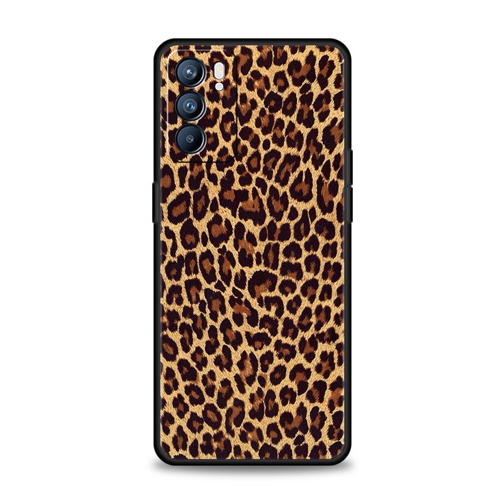 

Чехол для телефона с леопардовым принтом и тигром для Oppo Reno7 Reno6 Pro Plus A54 5G, чехол для телефона Find X6 X5 A53 A52 A9 A15 A95 A17 A16 A76 A74 Oppo A15
