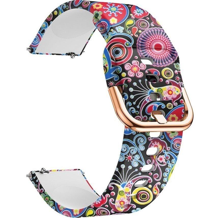 Universal Silicone Strap 20mm, Colorfull Jellyfish