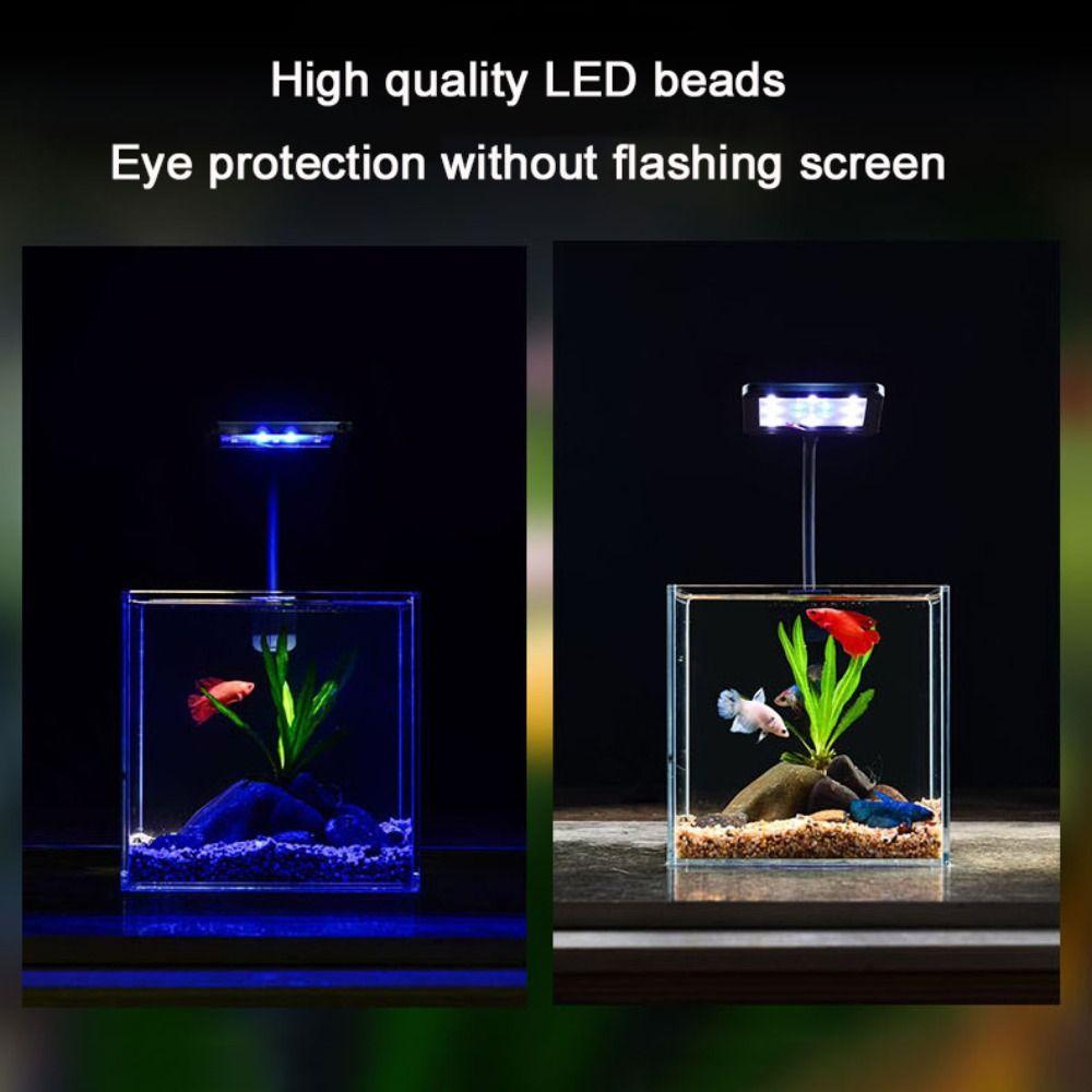 Adjustable Fish Tank Light 360° Rotatable Fish Tank Clip Lamp Full Spectrum Lamp  Aquarium Plants