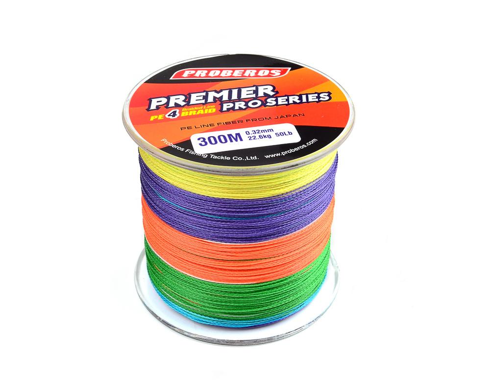 Multifilament Japanese Carp Fishing Line 300M PE Braided 4 Strands 6-100LB for Saltwater & Freshwater for River & Lake Fishing