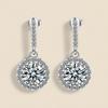 High-End Shiny Diamond Round Zircon Stud Earrings - European & American Hot-Selling Jewelry