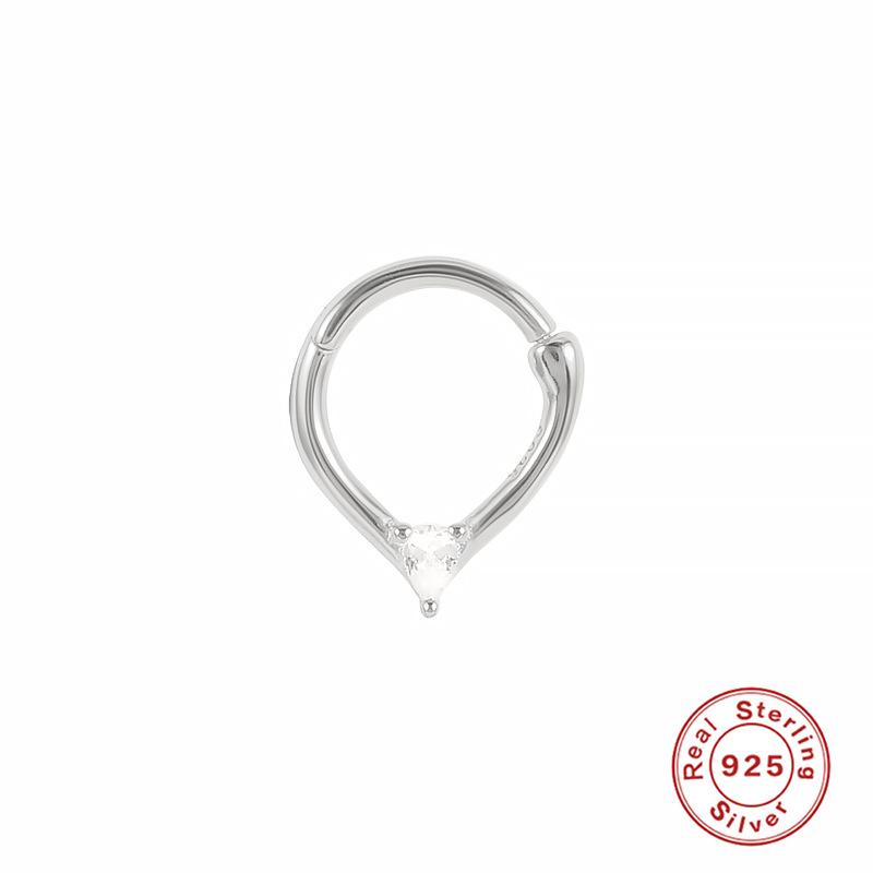Sterling Silber S925 Körperpiercing Knorpel Nahtloser Nasenring Offener Ring Piercing Mode Nasenring Ohrringe Fußohrringe Ohrringe