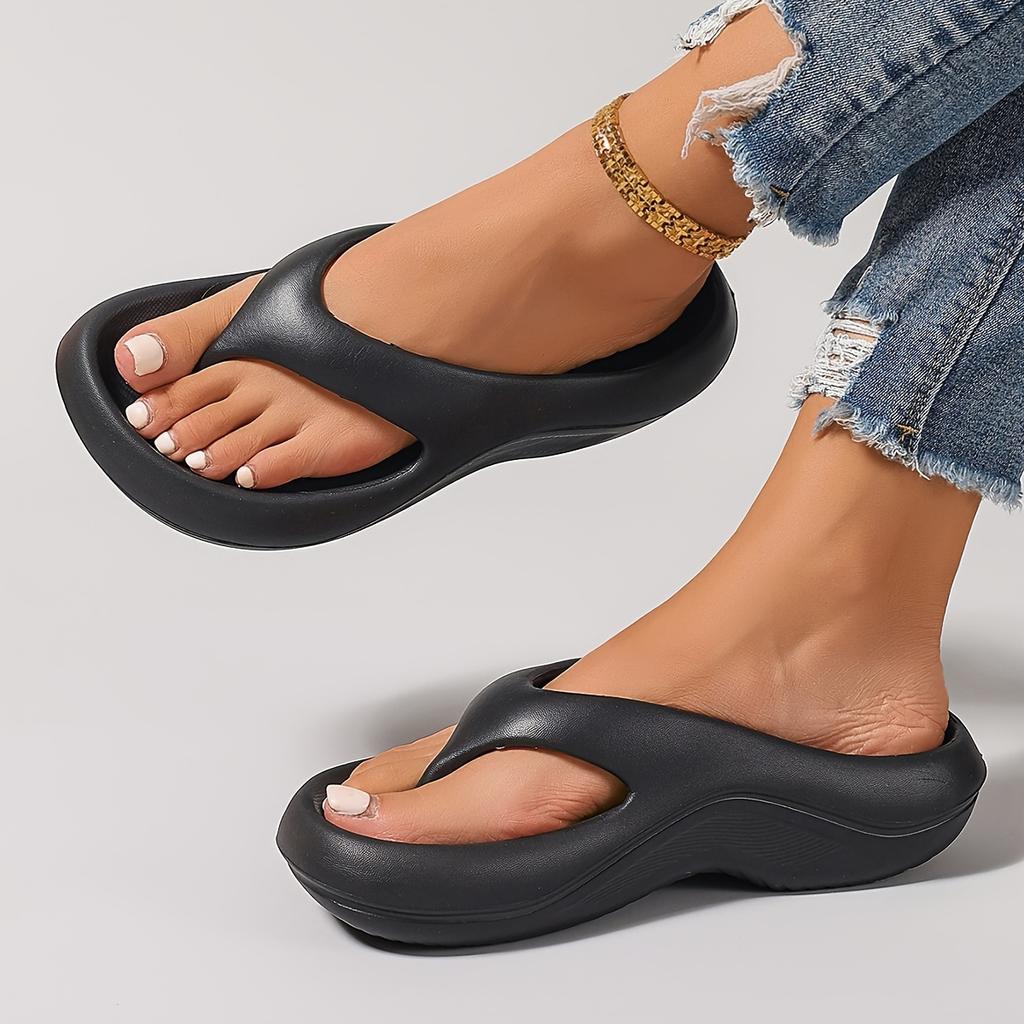 Lady's Platform Flats Casual Wedge Heels Beach Sandals