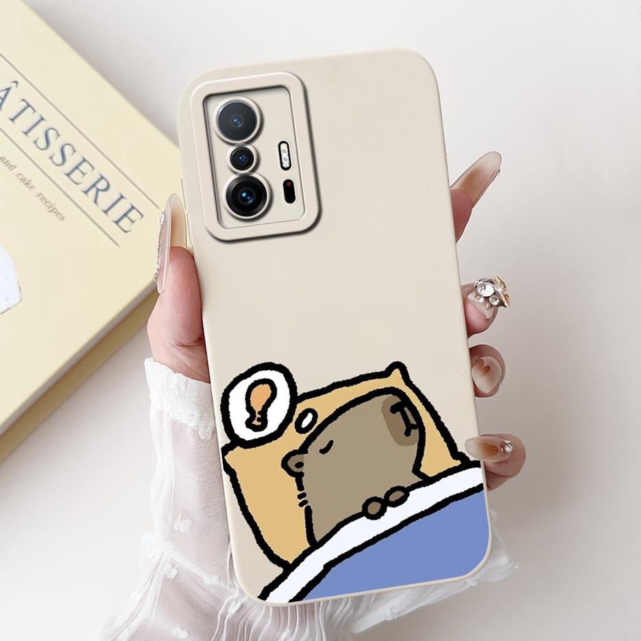 For Xiaomi 11T Pro Case Cute Dog Cartoon Cover Soft Silicone Phone Cases For Xiaomi Mi 11T Pro Mi11T 11TPro Fundas 6.67'' Bumper