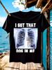 Funny I Got That Dog In Me XRay Meme Graphic Tshirt for M...