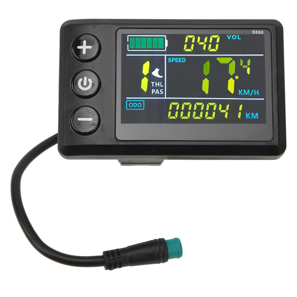 Electric Bike LCD Display Meter ABS Waterproof LCD S866 Electric Scooter Color Screen Display