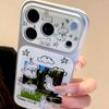 Cute Cartoon Doodle Grass Line Animals Case for iPhone 17 Pro Max 16 Pro New Korean Style Anti Drop Phone Cover