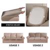 Velvet Pillow Sofa Cushion Cover For Living Room Pets Kids Solid Color Elastic Couch Seat Slipcover Funiture Protector