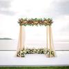 80cm Artificial Wedding Arch Background Flower Artificial Flower Row Silk Flower Wedding Hotel Table Flower Wall Path Decoration