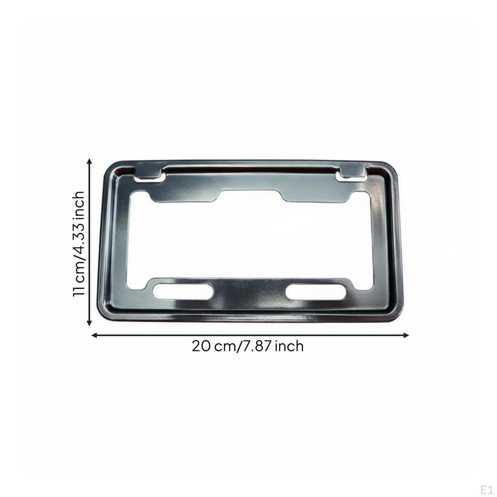 Electric Bike Registration Plate Bracket Rust Resistant Holder Easy Installation Vehicle