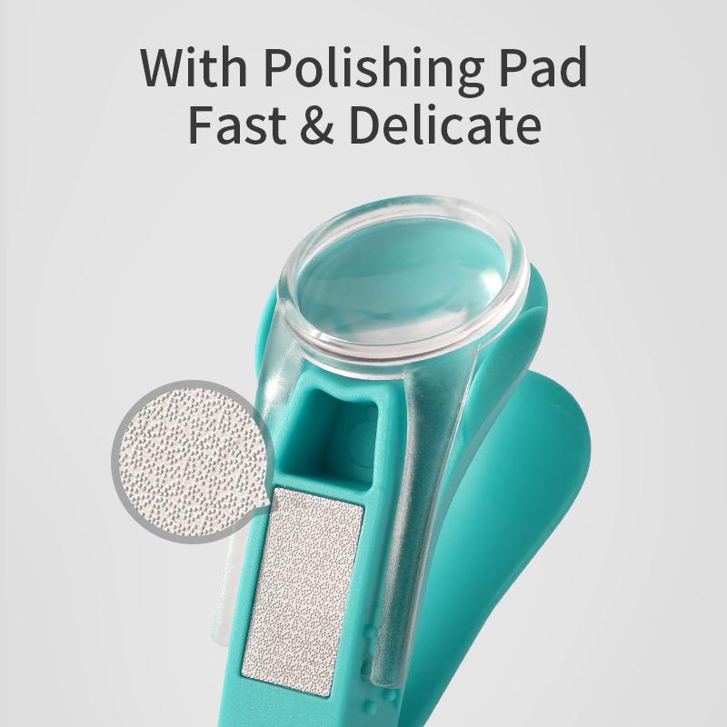 Baby Nail Clipper With Clear Magnifying Glass Pocket Kids Nail Cutters Safety Infant Finger Toe Trimmer Newborn Cutting Tools